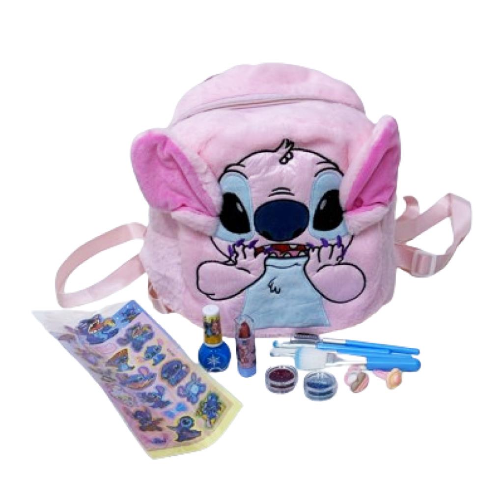 Stitch Plush Makeup Backpack Set